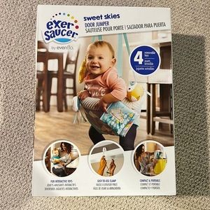 Evenflo® ExerSaucer® Sweet Skies Doorway Jumper with Removable Toys
